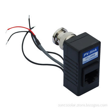 1CH passive twisted pair CCTV baluns, supply power to the connected camera